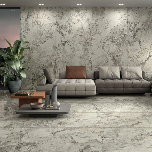 Carrelage en grès cérame - GLACIER - CERAMICHE CAESAR - poli / d'intérieur / de salon