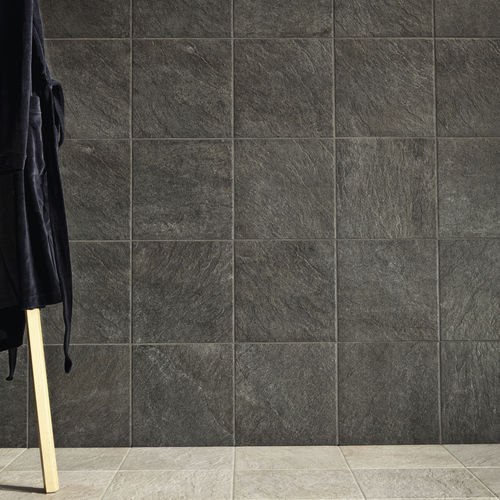 Carrelage en grès cérame - DARKQUARTZ - CERAMICHE CAESAR - finition naturelle / d'intérieur / d'extérieur