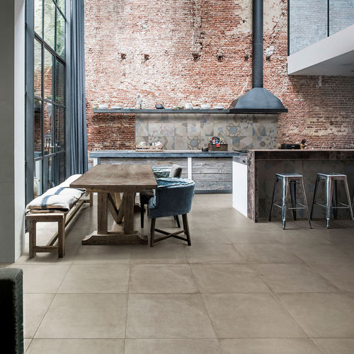 Carrelage en grès cérame - CEMENT - CERAMICHE CAESAR - mat / finition naturelle / d'intérieur