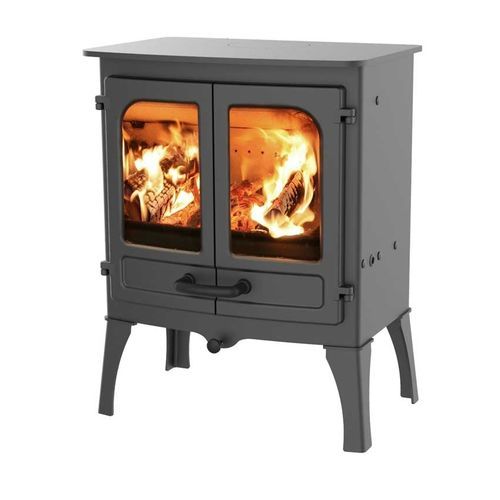 Poêle à bois - ISLAND I - CHARNWOOD - à charbon / 0 - 5 kW / sur pieds