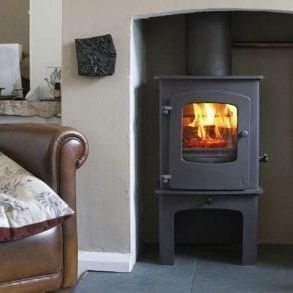 Poêle chaudière à bois - CHARNWOOD - 0 - 5 kW / au sol / traditionnel