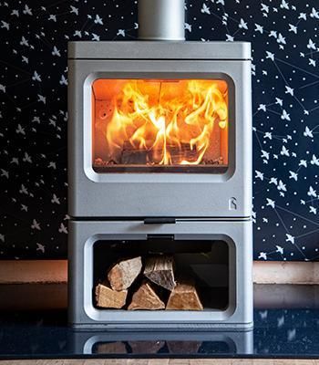 Poêle à bois - SKYE E700 INTELLIGENT - CHARNWOOD - 7,5 kW / à poser / contemporain