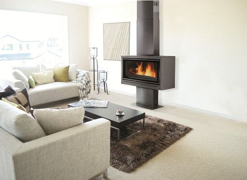 Poêle à bois - VARIO 100 POD - BRISACH SAS - 6 kW / 10 kW - 20 kW / contemporain