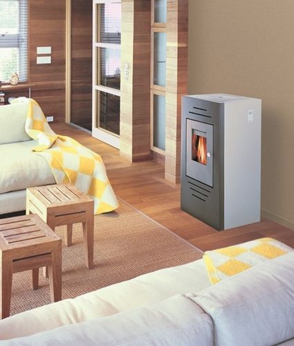 Poêle à granulés de bois - BAIKAL - BRISACH SAS - contemporain / en métal