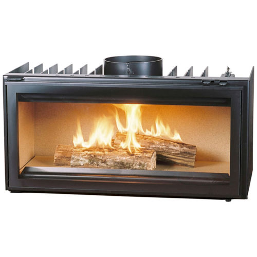Insert de cheminée à bois - VE1000 - Cheminées de Chazelles - en acier / contemporain