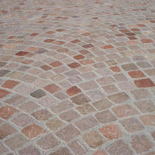 Pavé en pierre naturelle - SAHARA GOLD MAROCCO – COARSE - COLOMBINI S.P.A. - carrossable / piéton / pour espace public