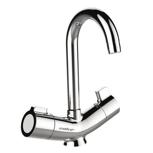 Mélangeur de vasque - SANIFIRST MASTERMIX&reg; 75952 - PRESTO - à poser / thermostatique / en zamak chromé
