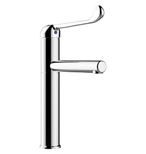 Mitigeur pour lave-mains - 75135 - PRESTO - à poser / en laiton chromé / 1 trou