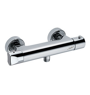 Mitigeur de douche - 75639 - PRESTO - mural / thermostatique / en laiton chromé