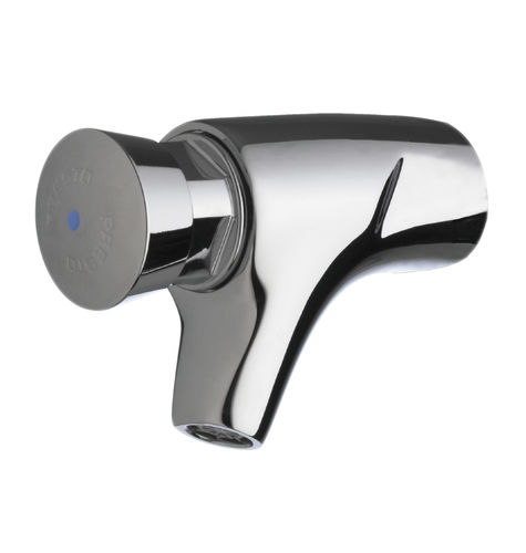 Robinet pour lavabo - 504 : 63000 - PRESTO - mural / temporisé / en laiton chromé