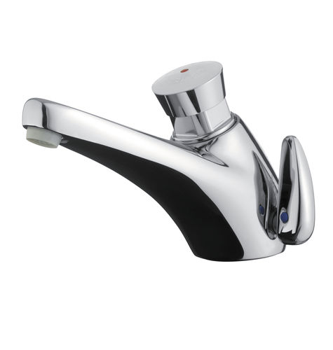 Mitigeur pour lavabo - 3000 : 68032 - PRESTO - à poser / temporisé / en laiton chromé