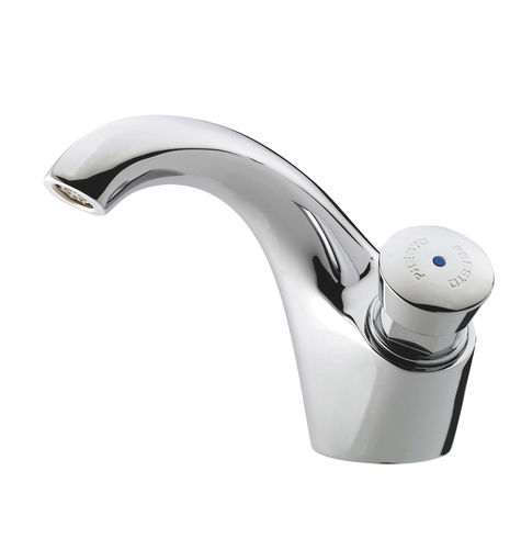 Robinet pour lavabo - 600S® : 24012 - PRESTO - à poser / temporisé / en laiton chromé