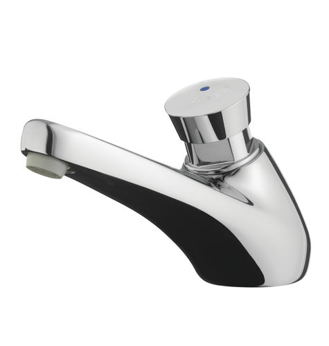 Robinet pour lavabo - 605 : 64602 - PRESTO - à poser / temporisé / en laiton chromé