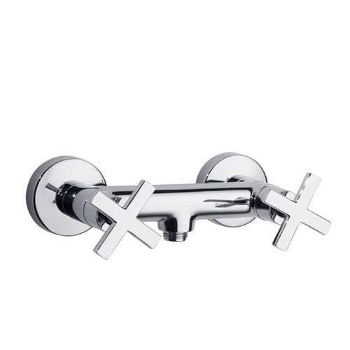 Mélangeur de douche - 6208S - RAMON SOLER - mural / en laiton chromé / en nickel
