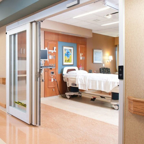 Porte d'intérieur - VersaMax 2.0 Touchless ICU - ASSA ABLOY Entrance Systems - en métal / coulissante / contemporaine