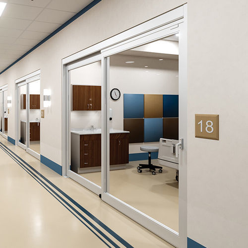 Porte d'intérieur - VersaMax 2.0 Standard ICU - ASSA ABLOY Entrance Systems - en métal / coulissante / contemporaine