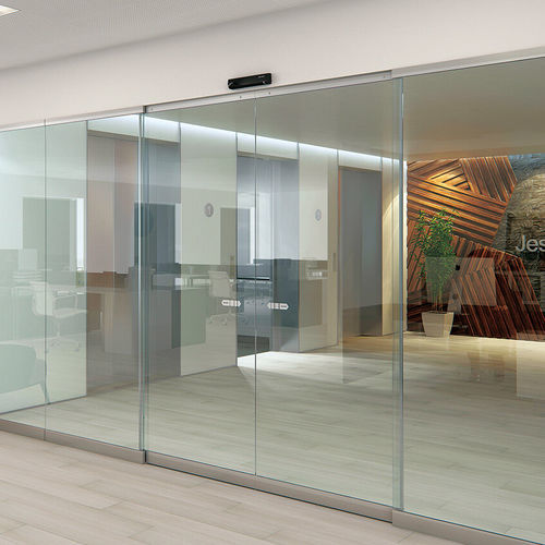 Système coulissant en aluminium - SL500 R - ASSA ABLOY Entrance Systems - pour porte en verre / professionnel