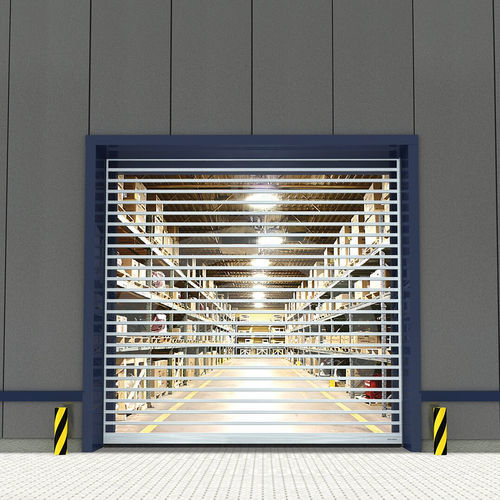 Porte industrielle enroulable - RR3000-Series - ASSA ABLOY Entrance Systems - en aluminium poli / automatique / de sécurité
