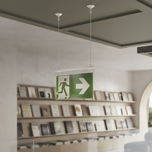 Éclairage de secours de plafond - VIR - Daisalux - carré / à LED / en méthacrylate