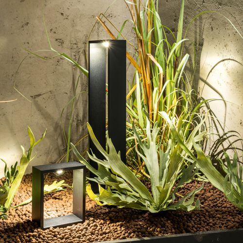 Borne d'éclairage de jardin - ELBO BRIDGE P  - DELTA LIGHT - contemporaine / en aluminium / à LED