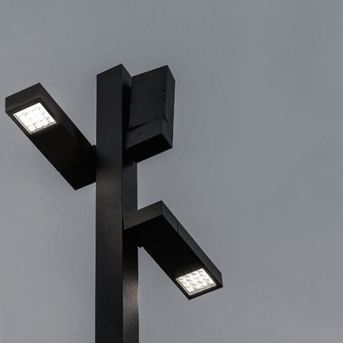 Lampadaire urbain - POLESANO HEAD - DELTA LIGHT - de jardin / contemporain / en aluminium