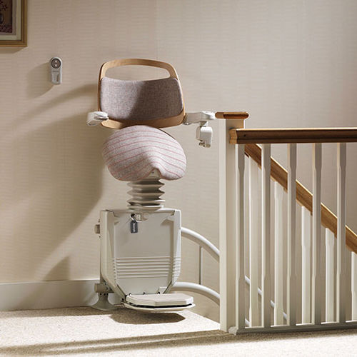 Fauteuil monte-escalier d'intérieur - Sadler  - Stannah Stairlifts - motorisé / tournant
