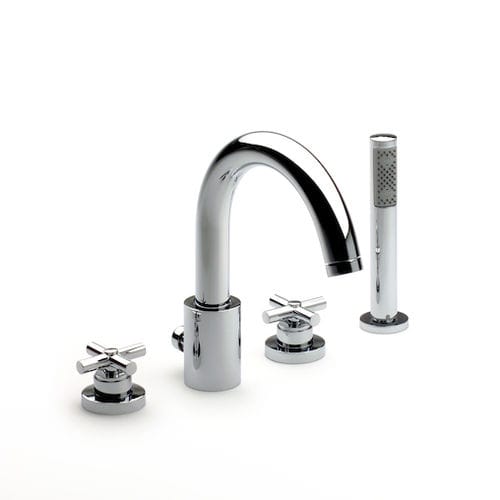 Mélangeur de douche - LOFT: A5A0943C00 - ROCA - pour baignoire / à poser / en métal chromé
