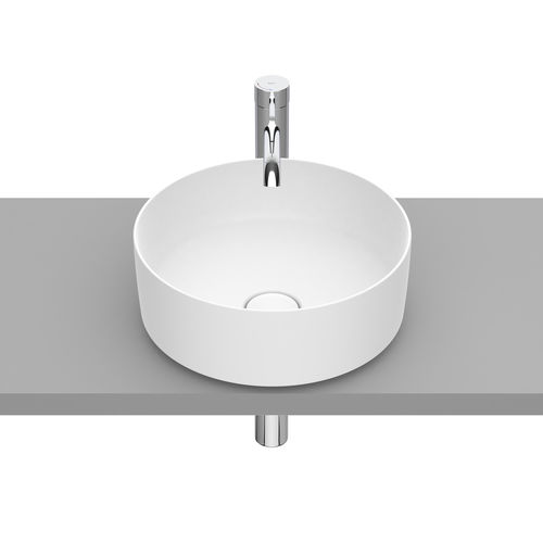 Vasque à poser - INSPIRA ROUND  - ROCA - en porcelaine / ronde / contemporaine