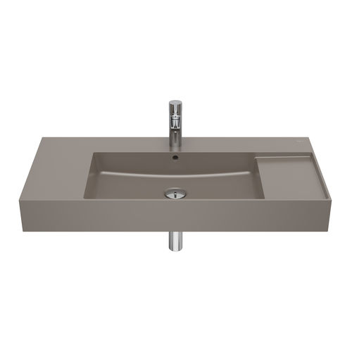 Vasque murale - INSPIRA  - ROCA - en porcelaine / rectangulaire / contemporaine