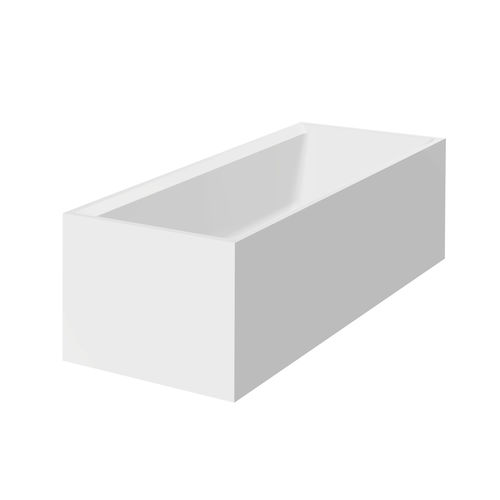 Baignoire en îlot - MODO SURFEX®   - ROCA - en fonte minérale / blanche