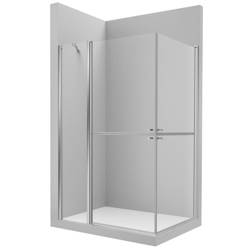 Paroi de douche battante - ACCESS PLF+PL - ROCA - d'angle / en verre trempé / professionnelle