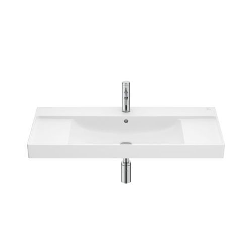 Vasque suspendue - ONA - ROCA - en porcelaine / rectangulaire / 1 trou