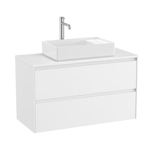 Meuble vasque suspendu - ONA - ROCA - aggloméré / contemporain / sans porte
