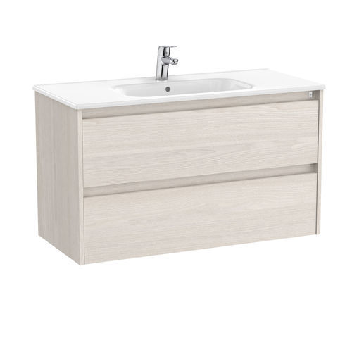 Meuble vasque mural - TENET - ROCA - en bois / contemporain / sans porte