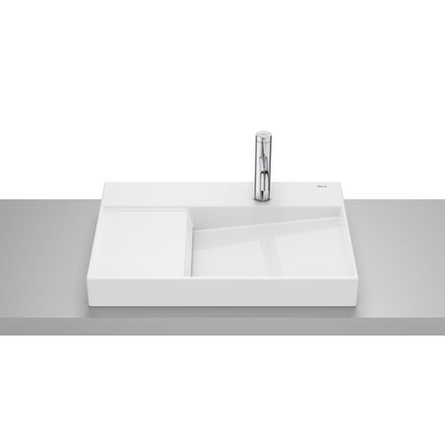 Vasque à poser - Horizon - ROCA - en porcelaine / rectangulaire / 1 trou