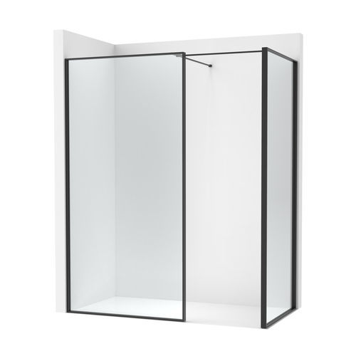 Cabine de douche à l'italienne - LINE DF + LF  - ROCA - en verre / fixe / d'angle