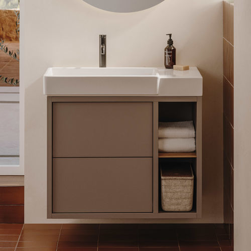 Meuble vasque suspendu - TURA - ROCA - MDF / contemporain / sans porte