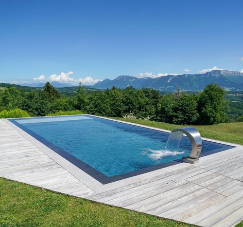 Piscine miroir - Diffazur Piscines - à débordement / sur mesure / d'extérieur