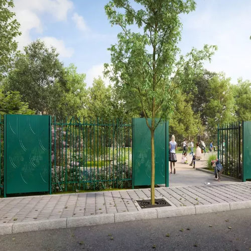 Clôture à barreaux - EXALT® NATURA - DIRICKX - résidentielle / pour espace public / en acier galvanisé
