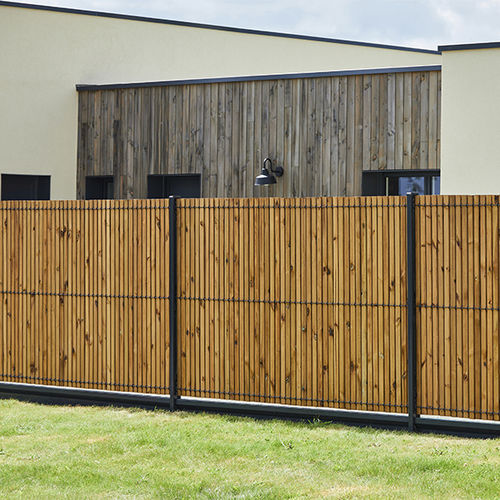 Clôture à lames - LIXO&reg; WOOD 22 MM - DIRICKX - résidentielle / en pin / droite