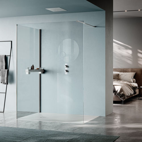 Paroi de douche fixe - B4745 - SAMO - rectangulaire / d'angle / en verre trempé