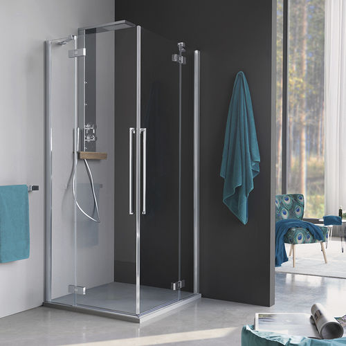Paroi de douche fixe - B9111 - SAMO - à pivot / d'angle / en verre trempé