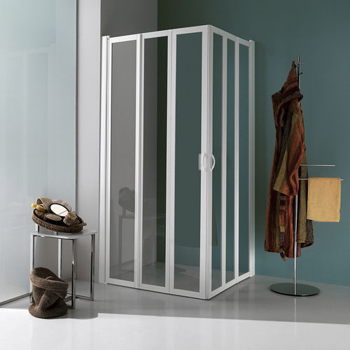 Paroi de douche pliante - B3522 - SAMO - d'angle / en verre trempé / en verre transparent