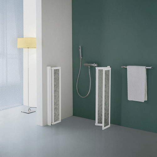 Paroi de douche pliante - B3625 - SAMO - d'angle / en verre trempé / en verre transparent