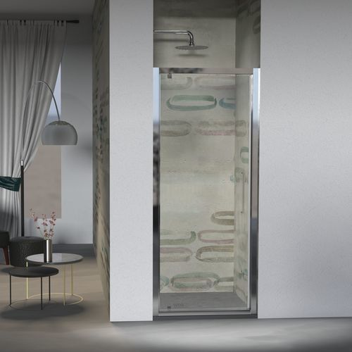 Paroi de douche pivotante - B7855 - SAMO - rectangulaire / en niche / en verre trempé