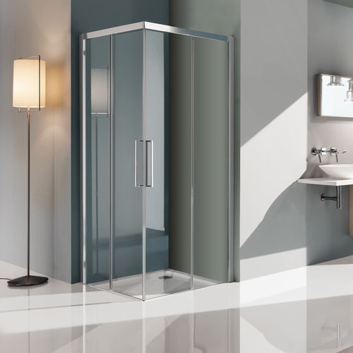 Paroi de douche coulissante - B7916 - SAMO - fixe / d'angle / en verre trempé