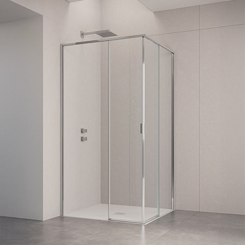 Paroi de douche coulissante - LATO PER ANGOLO PORTE SCORREVOLI B1820 - SAMO - carrée / angulaire / d'angle