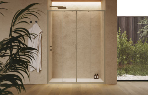 Paroi de douche battante - CEE Super - SAMO - d'angle / en niche / en verre trempé