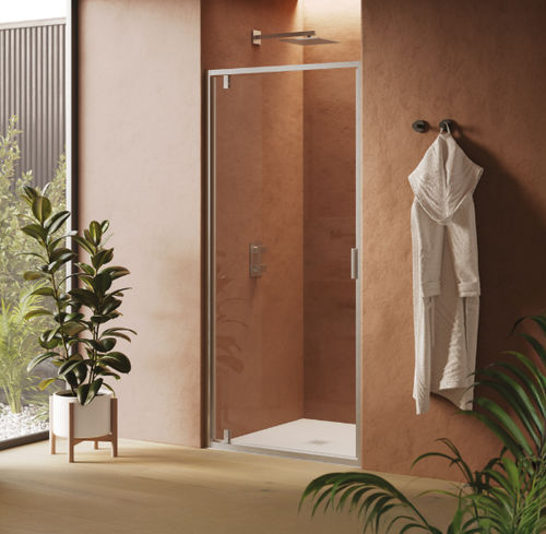 Paroi de douche pivotante - CEE Super - SAMO - battante / en niche / en verre trempé