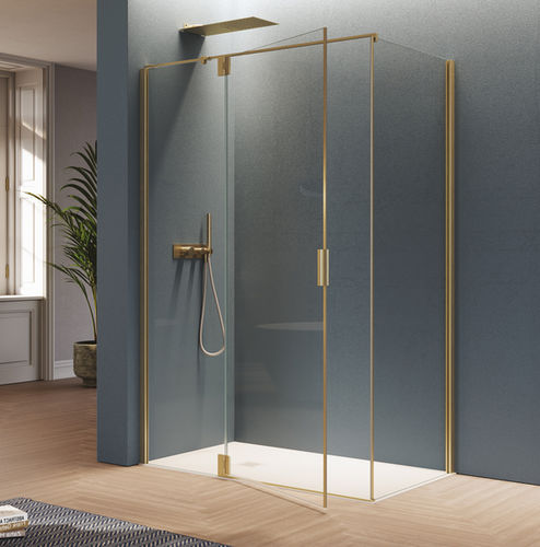 Paroi de douche battante - POLARIS Super - SAMO - angulaire / d'angle / en verre trempé